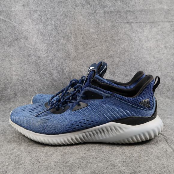 Adidas Shoes Mens 11 Athletic Trainer Alphabounce Running Sneakers Blue Sport - Picture 6 of 15